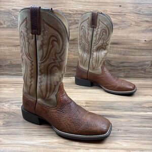 Ariat Heritage Latigo Mens 12D Square Toe 13" Western Boots 10025094 Brown